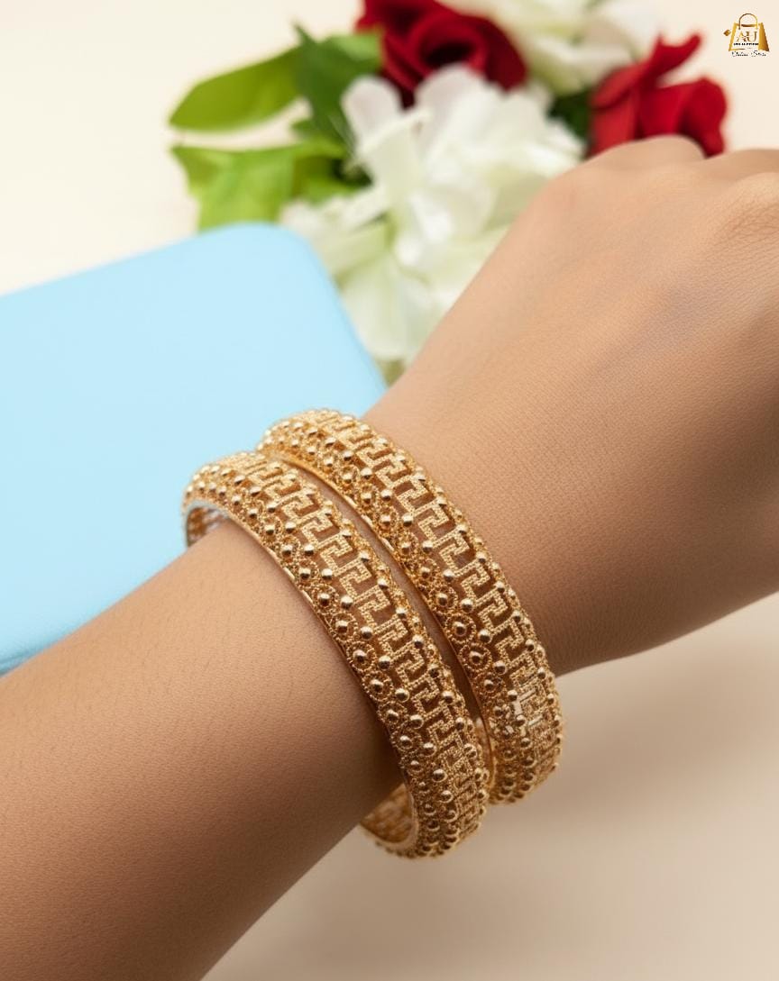 Beautiful Gold Plated Bangles - Image 2