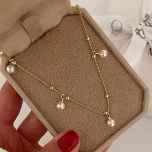 Stainless Steel Pearl Anklet – Tarnish-Free & Waterproof