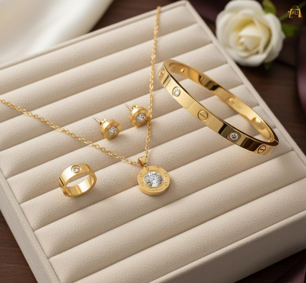 Stainless Steel Cartier Combo Set